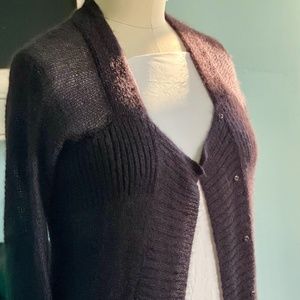 Eileen Fisher Mohair Cardigan XL